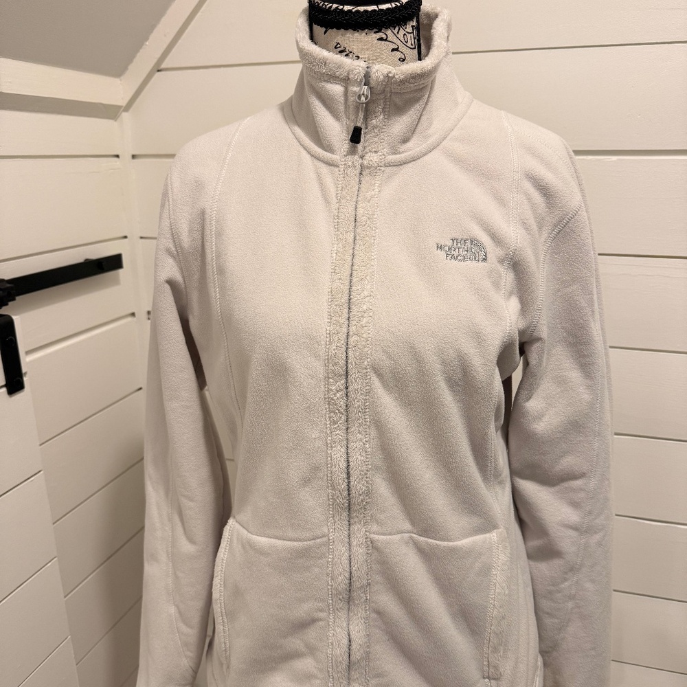 The North Face Vintage Women’s Fleece Jacket – White/Off-White